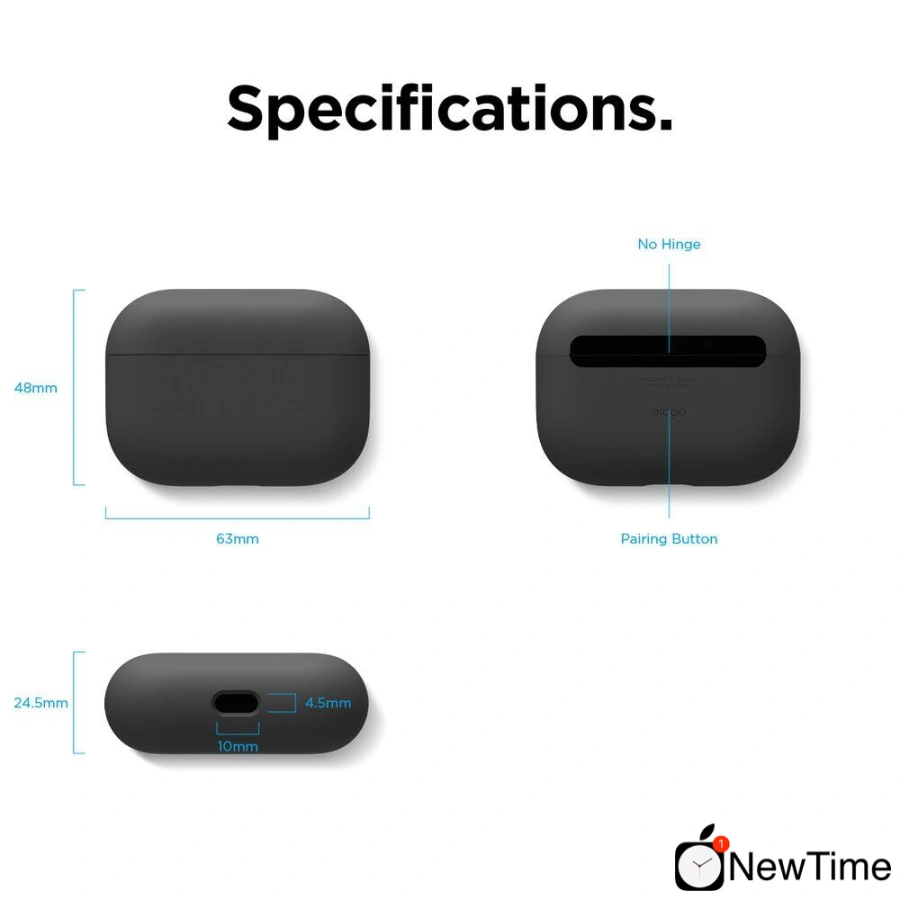 Elago Liquid Hybrid Case Black for Airpods Pro (EAPPRH-BK) 